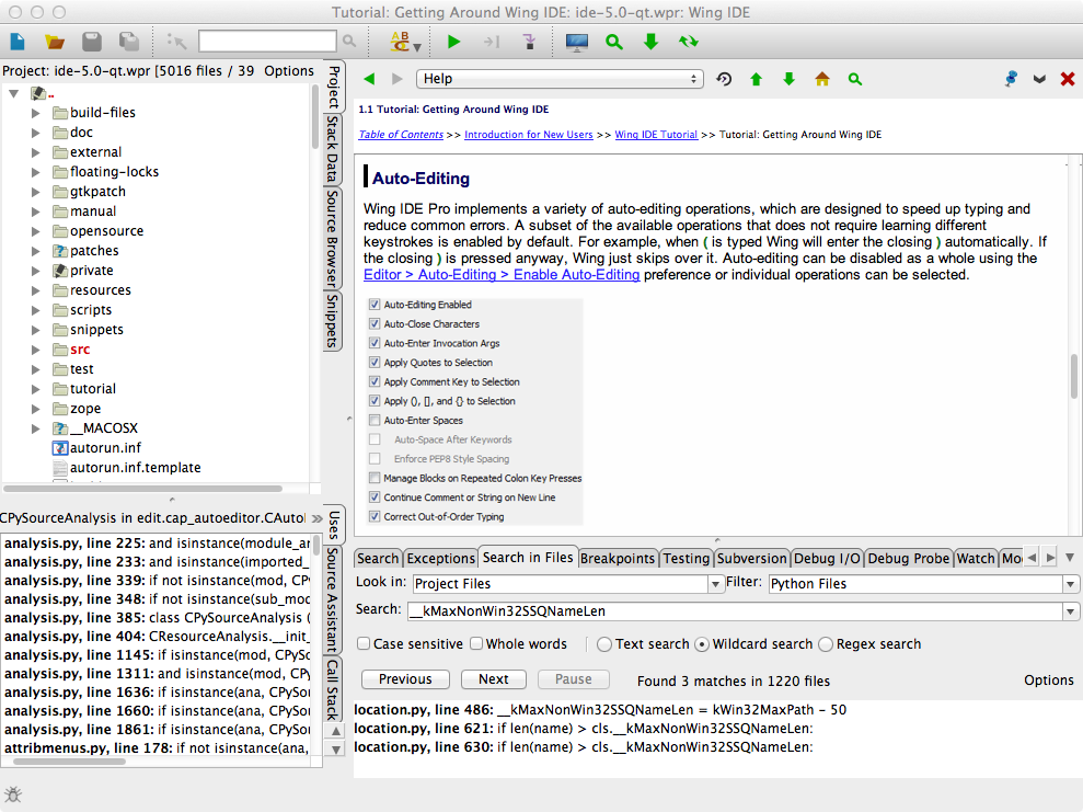 Wing Python IDE Screencast