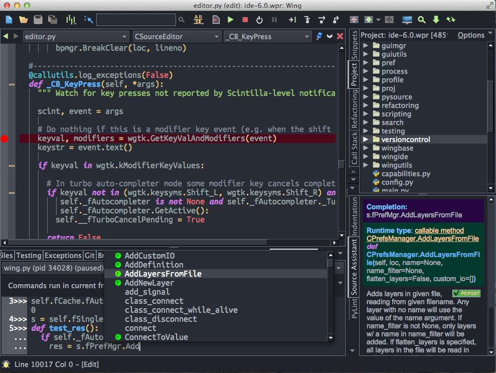 Wingware Wing Python IDE 