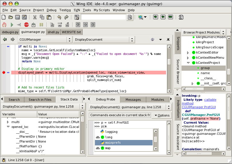 Wing IDE Personal for Mac OS X 9.0.2.1 full